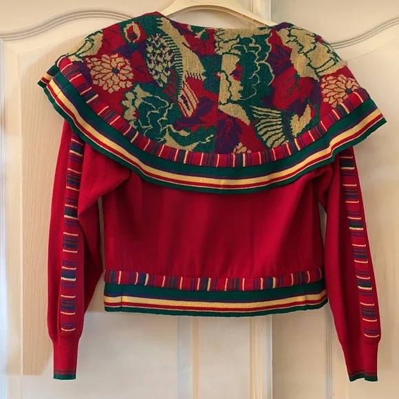 100% Wool Multicolor Jacket by KBS KANSAI. Size M. - Picture 2 of 3